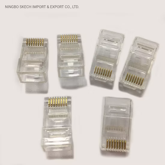 Ethernet RJ45 Connector Cat5 Cat5e CAT6 CAT6A RJ45 Network Cable Connector RJ45 Modular Plug Connector Internet Cable Connector